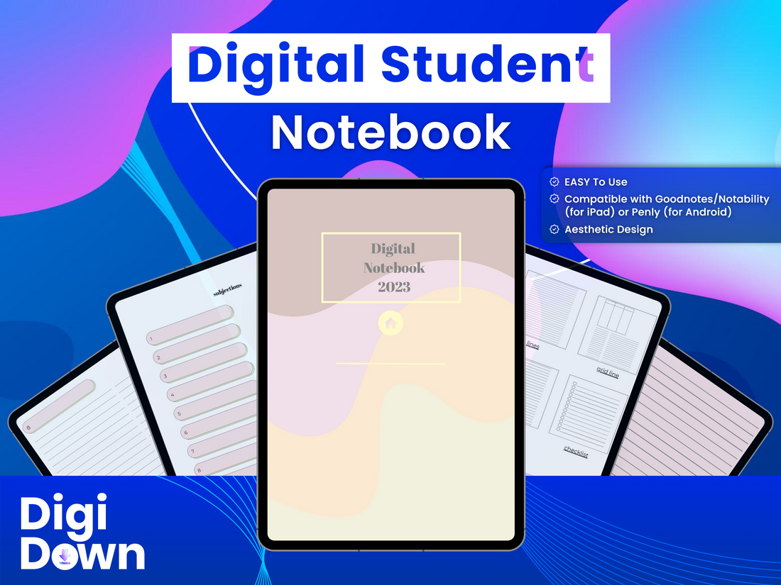 Digital Student Notebook: Comprehensive Scholar Notebook, Customizable Design, Versatile Templates.