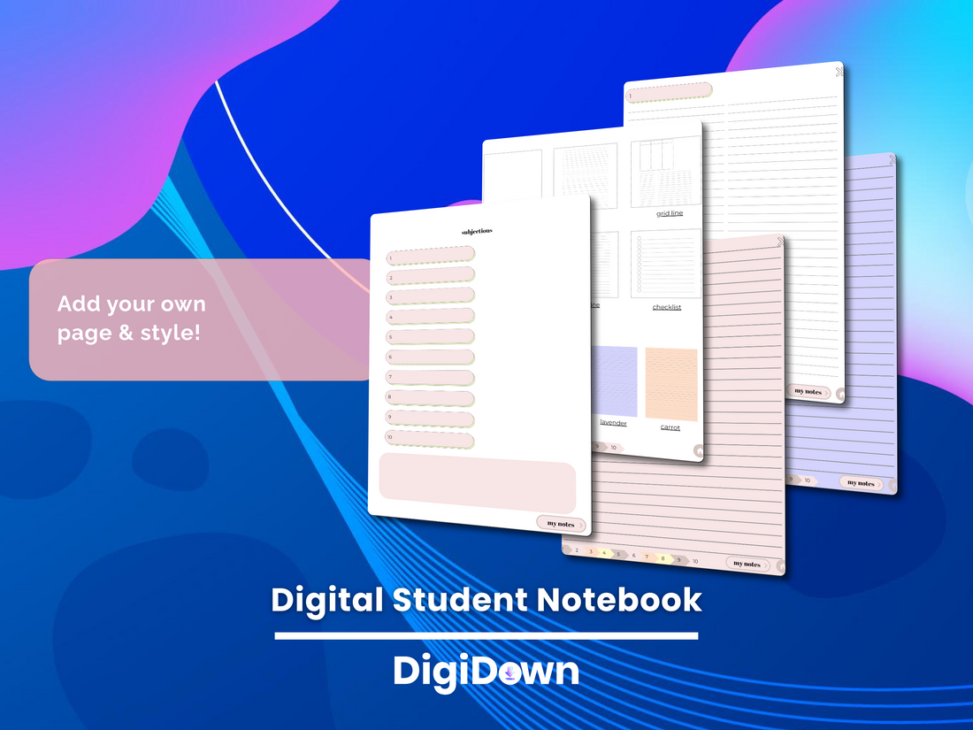 Digital Student Notebook: Comprehensive Scholar Notebook, Customizable Design, Versatile Templates.