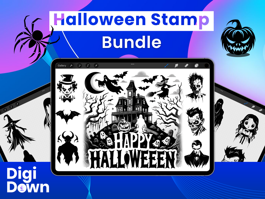 Ultimate Halloween Horror Stamp Bundle: 600+ Designs for Tattoos, Stickers & Crafting