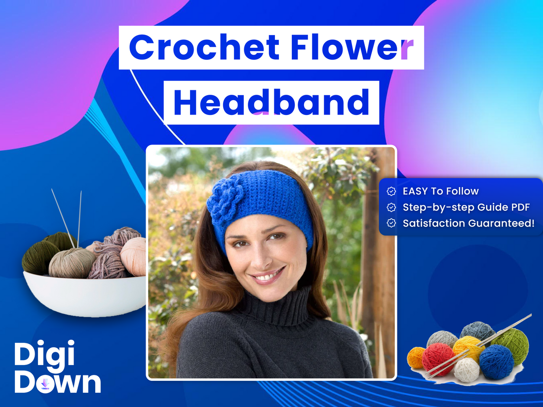 Flower Headband Crochet Pattern: Stylish Warmth, Charming Design, Beginner-Friendly Accessory