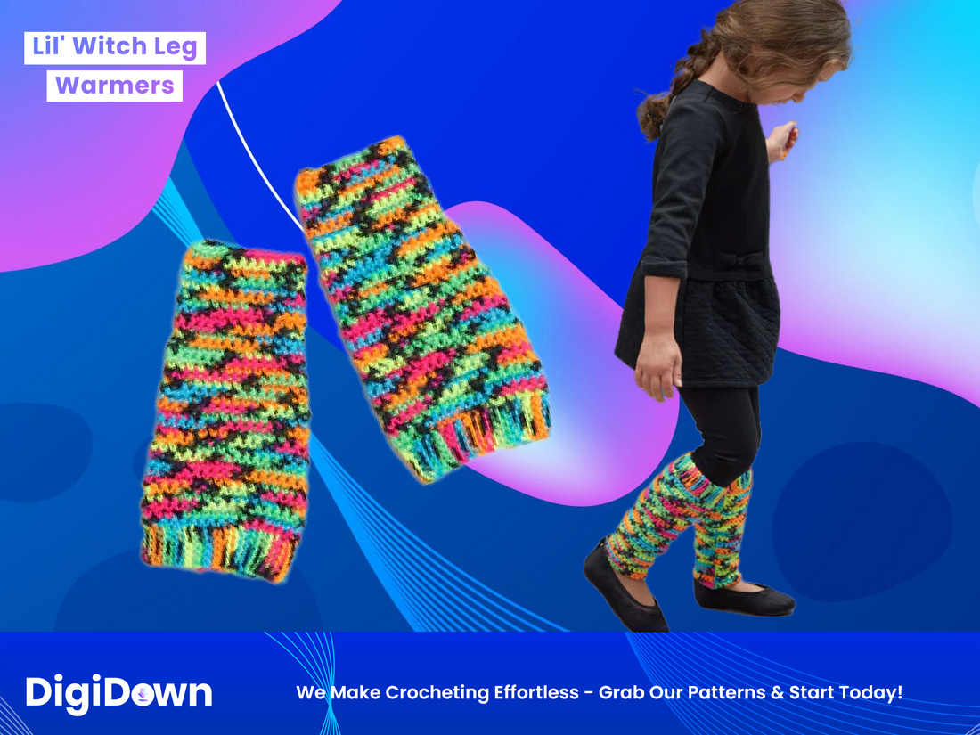 Witch Leg Warmers Crochet Pattern: Halloween Fun, Multi-Size Design, & Everyday Fashion Accessory