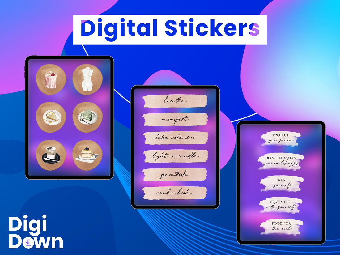 Digital Sticker Pack: 'THAT GIRL' Manifestation & Self-Care Collection