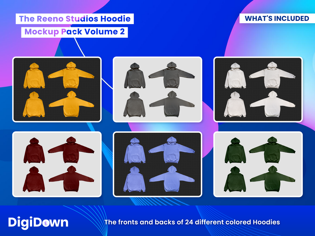 Hoodie Mockup Pack & Guide V2 Pro Pack: Designer's Essential, High-Res Images, Easy-to-Use Templates, Comprehensive Tutorials