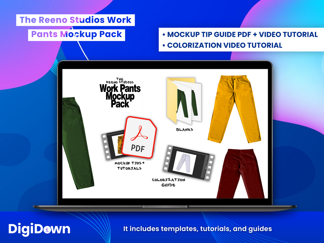 Work Pants Mockup Pack & Guide: Comprehensive Range, High-Resolution Images, Expert Design Tutorials